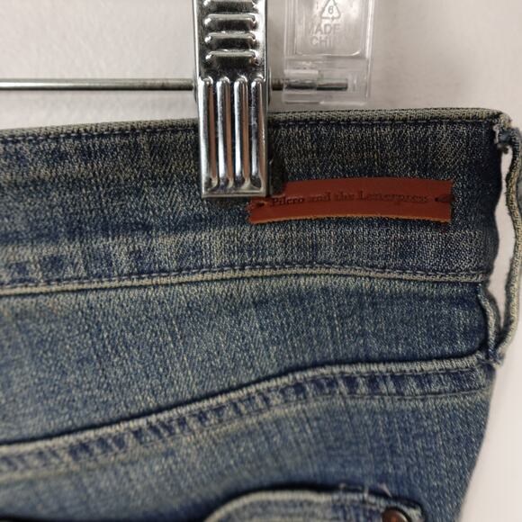 Pilcro Anthropologie Hyphen Mid-Rise Boyfriend Jeans Patchwork Denim 26 - Picture 9 of 9